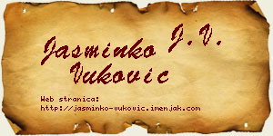 Jasminko Vuković vizit kartica